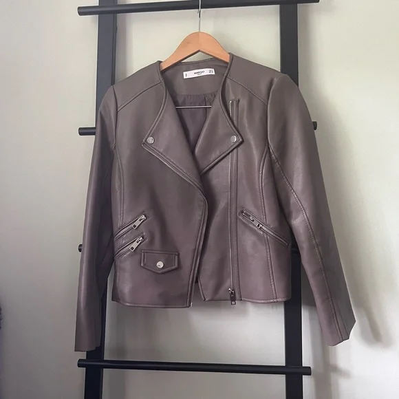 Mango Faux Leather Jacket (S) - Picture 6 of 9